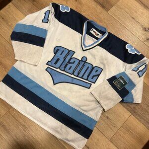 Vintage Blaine Bengals Hockey Jersey Minnesota Highschool MN